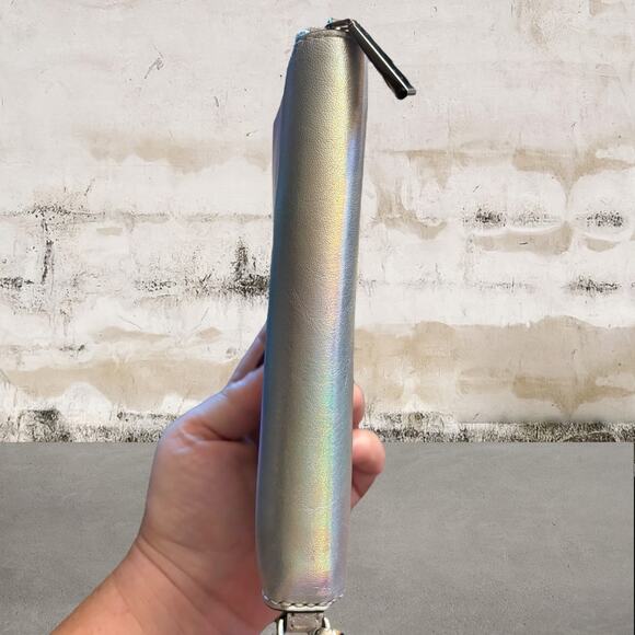 Michael Kors Iridescent Leather Zip Wristlet Wallet - Picture 6 of 7